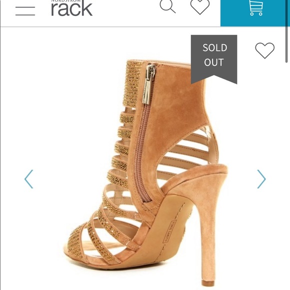 Vince Camuto nude and gold heels size 8.5 - Picture 3 of 12